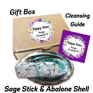 Happy Home Energy Kit - White Sage Smudge Stick Bundle for Burning, Smudges, Incense with Abalone Shell - Image 2