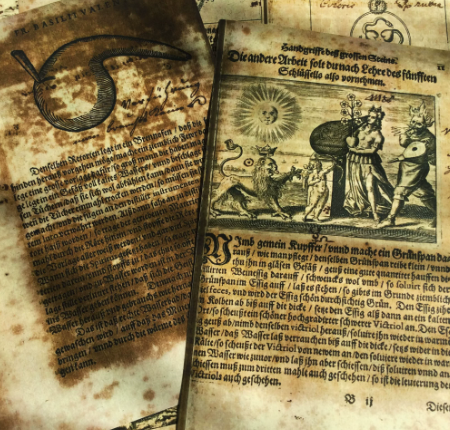 Dark Magic & Occult Themed Decorative Paper – Vintage-Style Material for Journaling and Flat-Lay Photography - Image 4