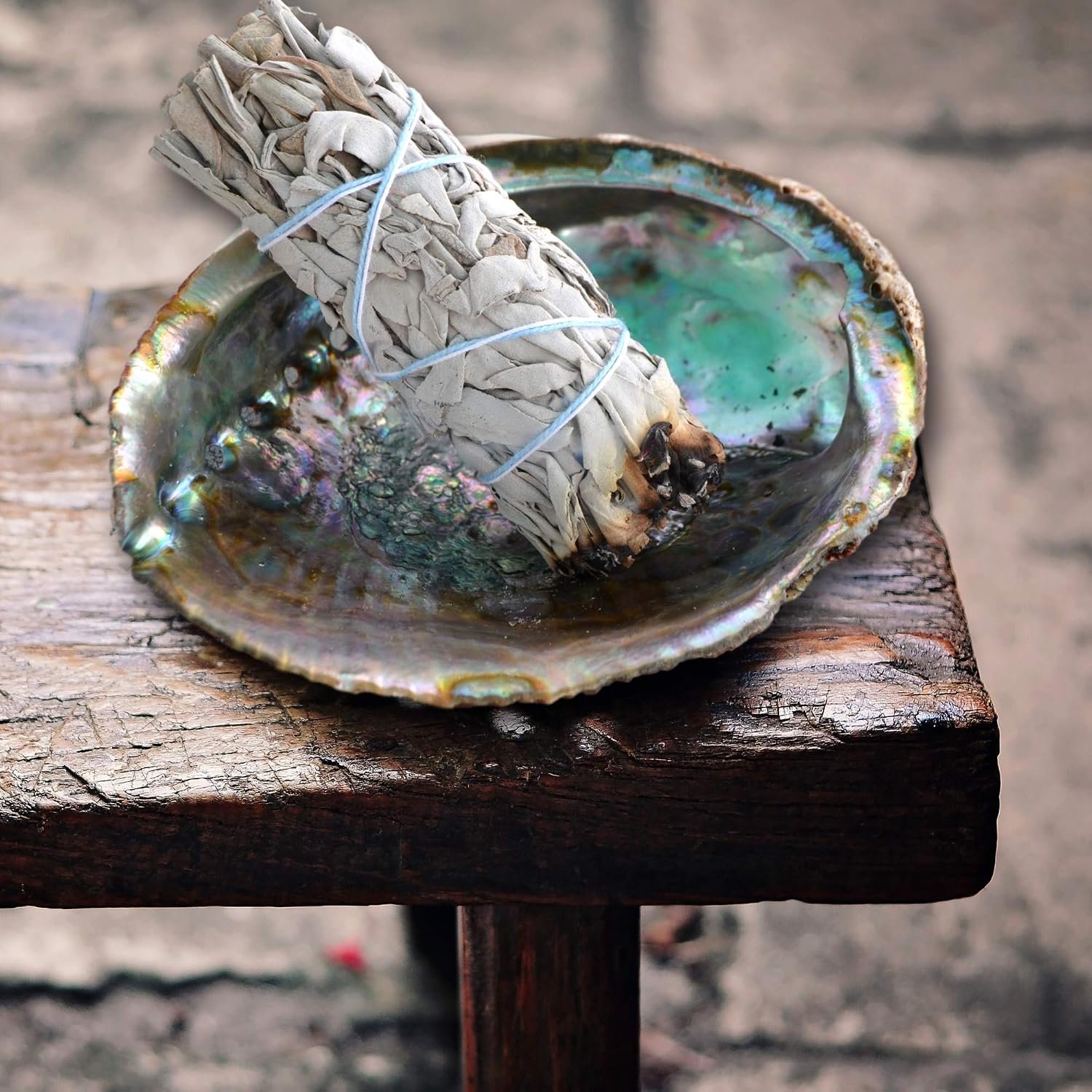 Happy Home Energy Kit - White Sage Smudge Stick Bundle for Burning, Smudges, Incense with Abalone Shell - Image 8