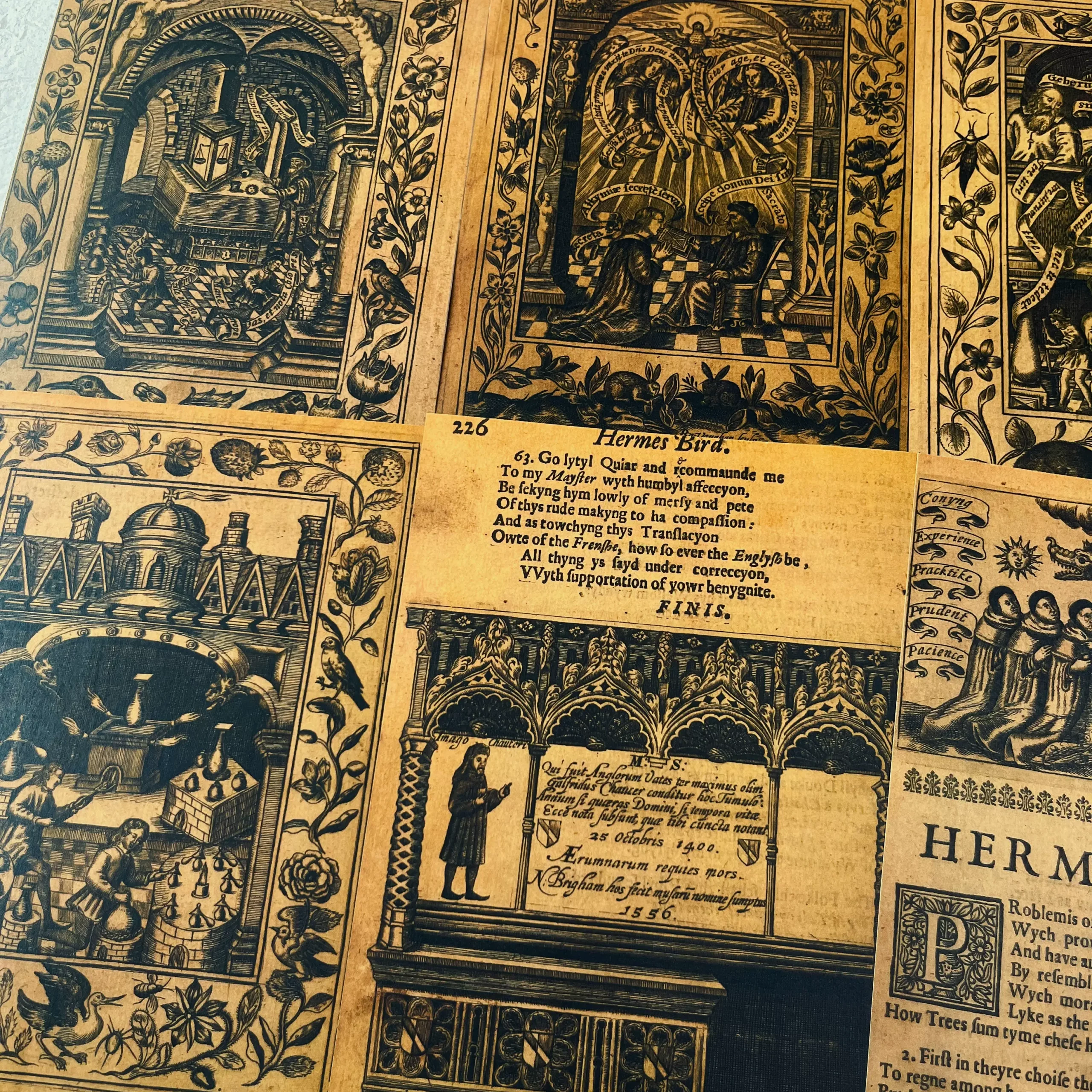 Medieval Magic & Occult Theme: Dark Retro Kraft Paper Materials for Journal Decoration - Image 2