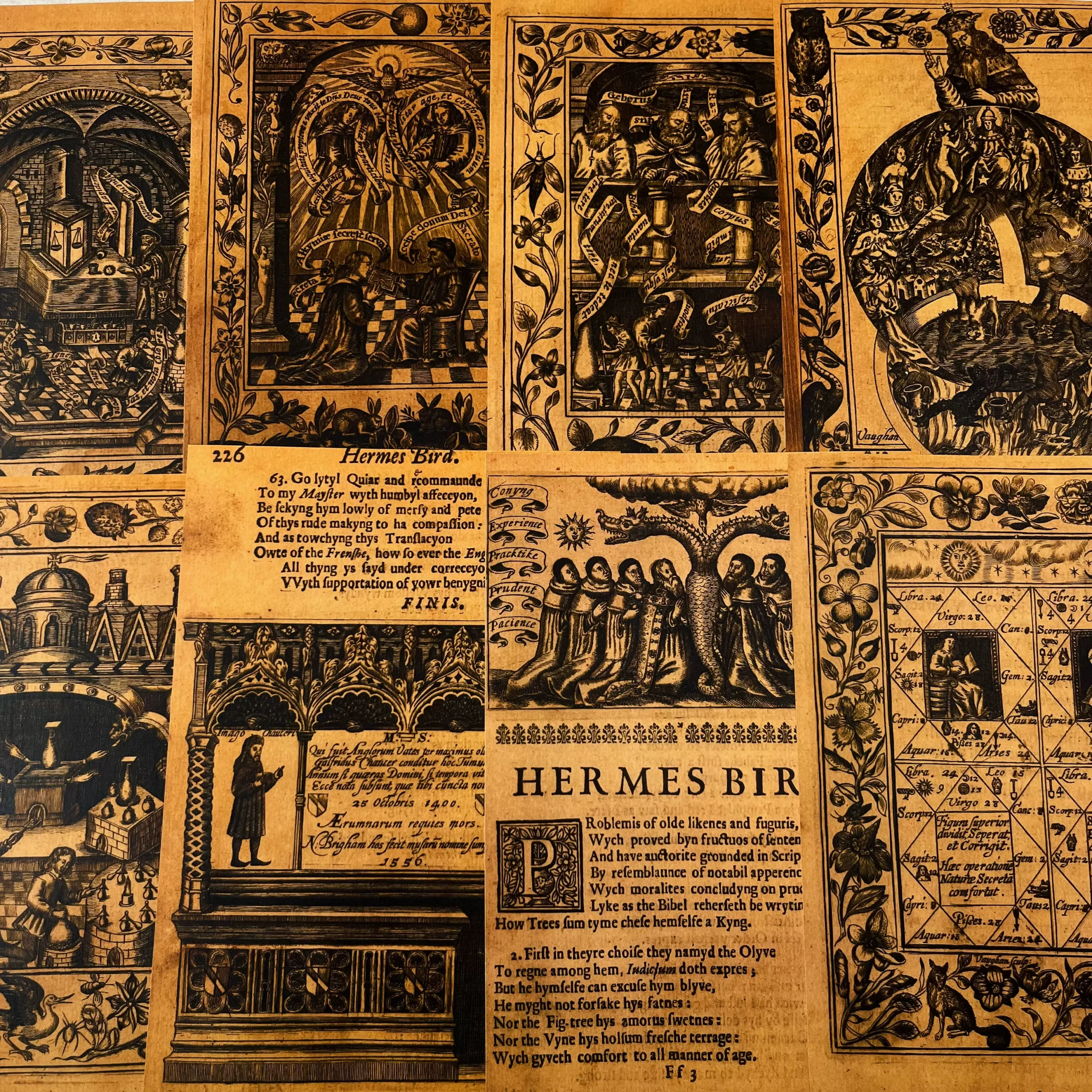 Medieval Magic & Occult Theme: Dark Retro Kraft Paper Materials for Journal Decoration - Image 3