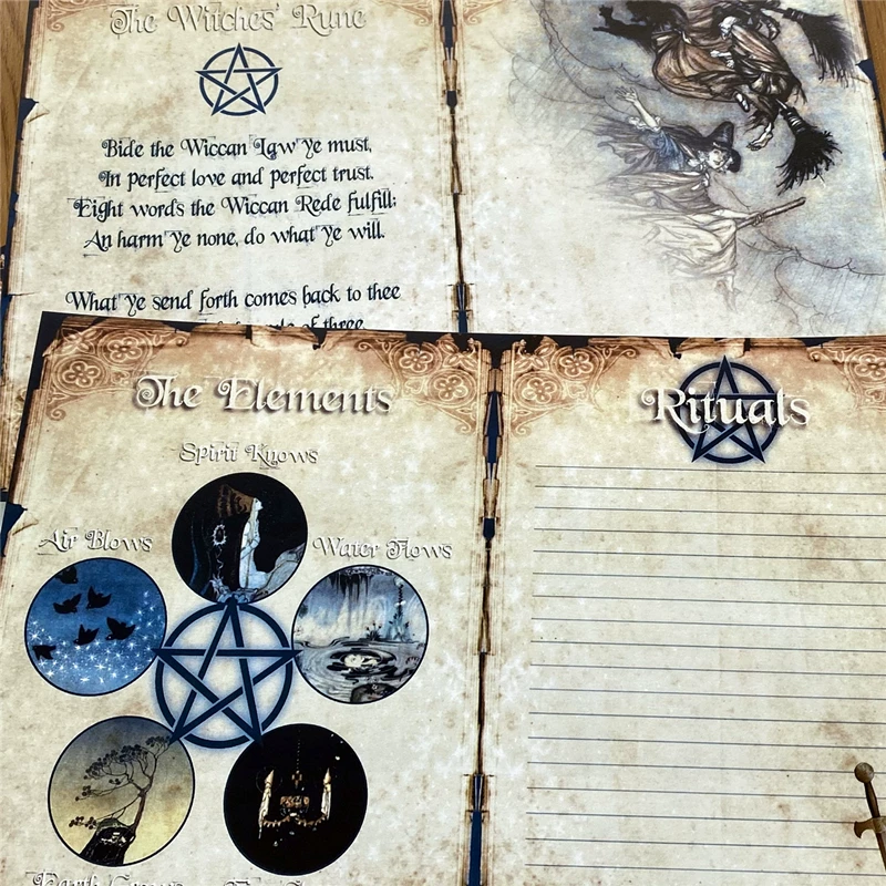 Vintage Magic Symbol & Element Illustrated Journaling/Scrapbooking Materials – Decorative Background Paper for Junk Journaling & Art Projects - Image 3