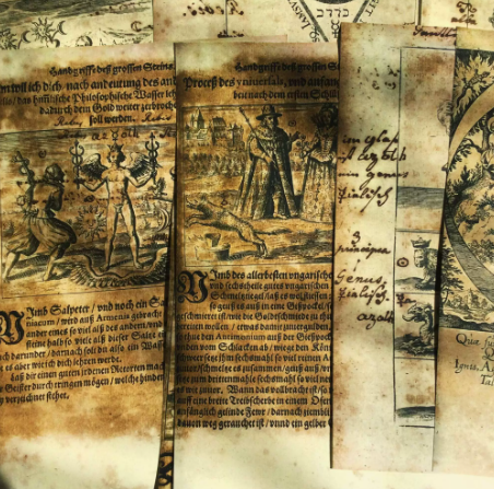 Dark Magic & Occult Themed Decorative Paper – Vintage-Style Material for Journaling and Flat-Lay Photography - Image 3
