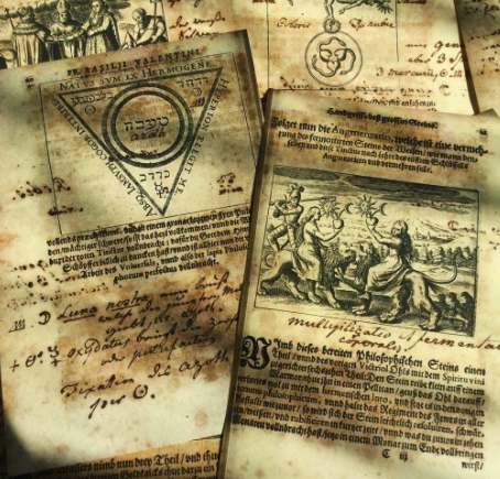 Dark Magic & Occult Themed Decorative Paper – Vintage-Style Material for Journaling and Flat-Lay Photography - Image 2